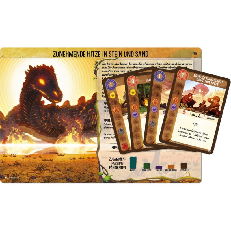 Pegasus Spirit Island: Zunehmende Hitze in Stein y Sand