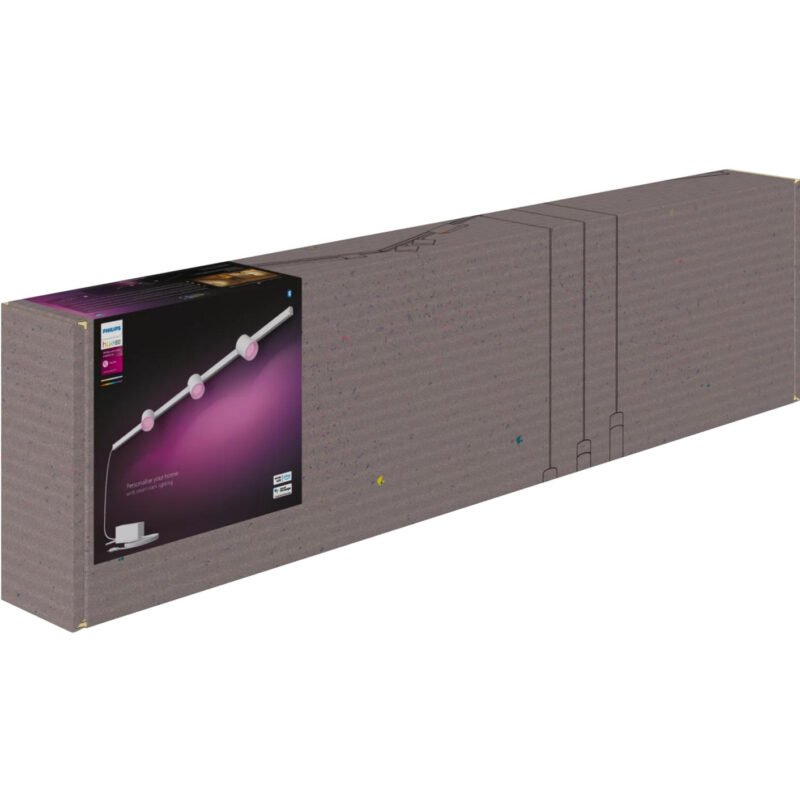 Philips Hue White & Color Ambiance Perifo Basis-Set Wandleuchte gerade