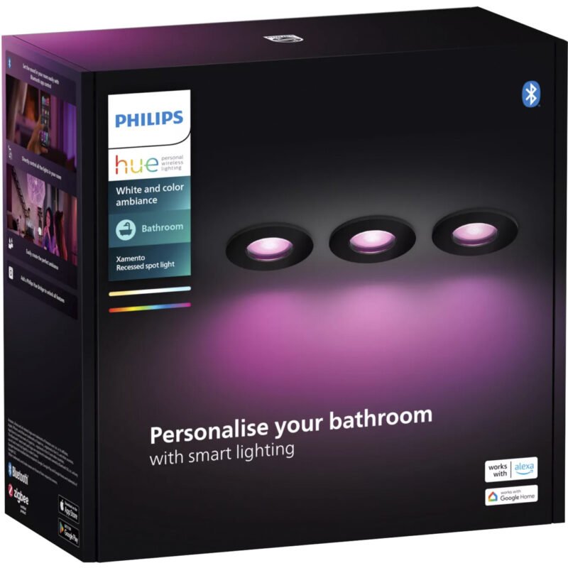 Philips Hue White & Color Ambiance Xamento Einbauspot 3er-Set