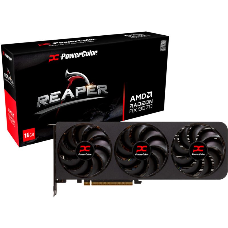 PowerColor Radeon RX 9070 Reaper Negro
