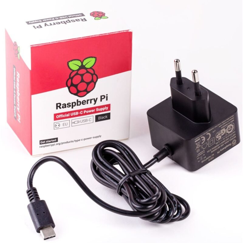 Raspberry Pi Foundation Offizielle Black Raspberry Pi 5.1V/3A PSU Negro