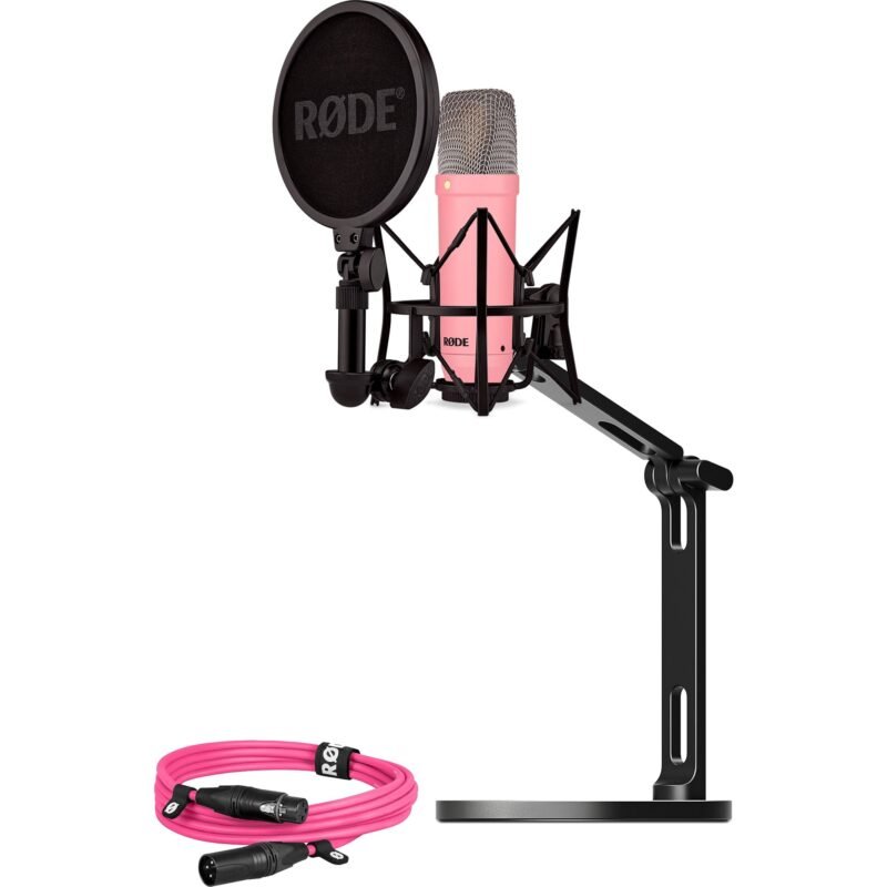 Rode Microphones NT1 Signature +XLR-Kabel+Desktop Studio Arm Rosa