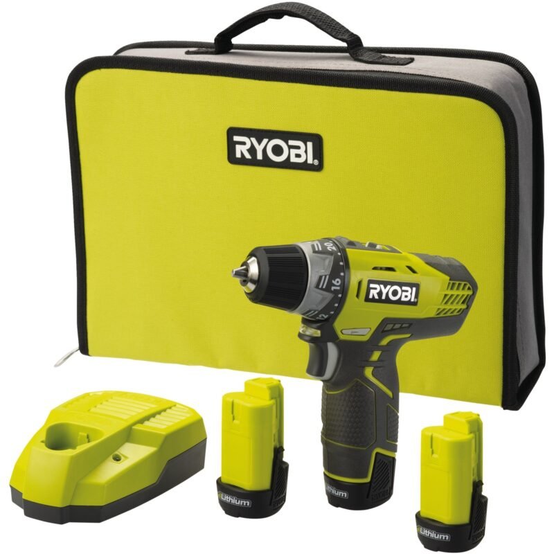 Ryobi Akku-Kompaktschrauber R12DD-220S Verde