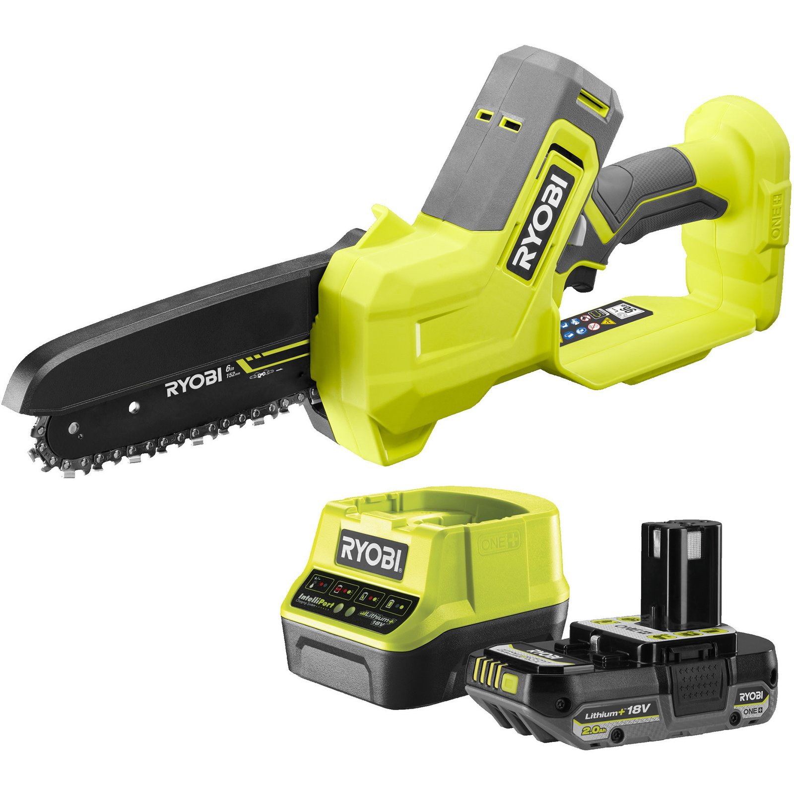 Ryobi ONE+ Akku-Astsäge RY18PS15A-120 Verde