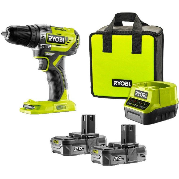 Ryobi ONE+ Akku-Schlagbohrschrauber R18PD5-220S Verde