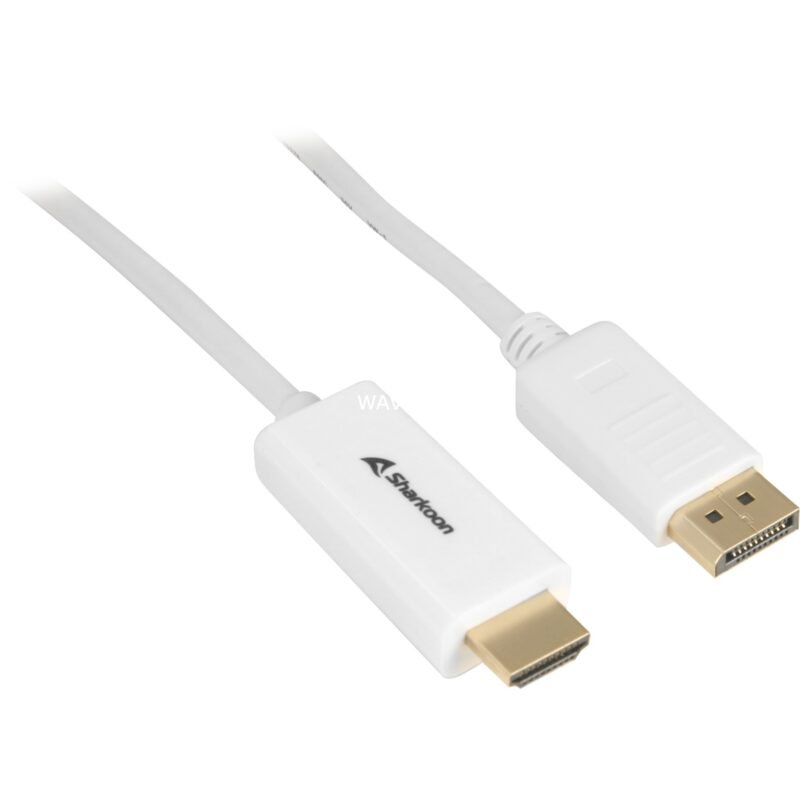 Sharkoon Adapterkabel Displayport 1.2 > HDMI 4K Blanco