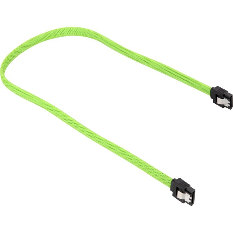 Sharkoon Sata III Kabel sleeve Verde