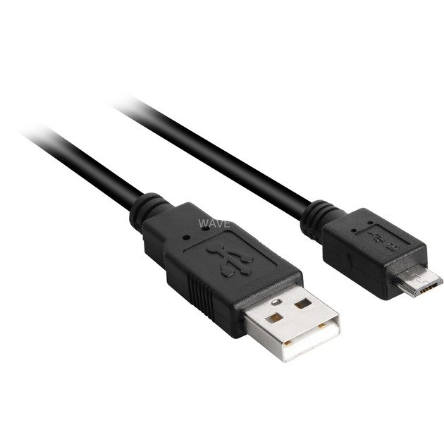 Sharkoon USB 2.0 Kabel Negro