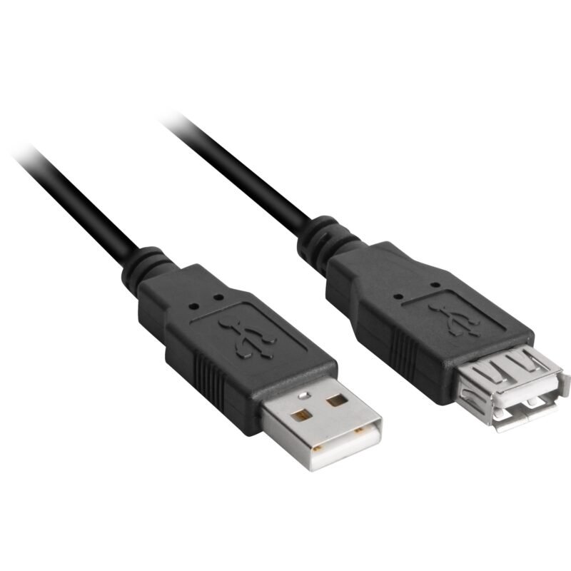 Sharkoon USB 2.0 Verlängerungskabel Negro