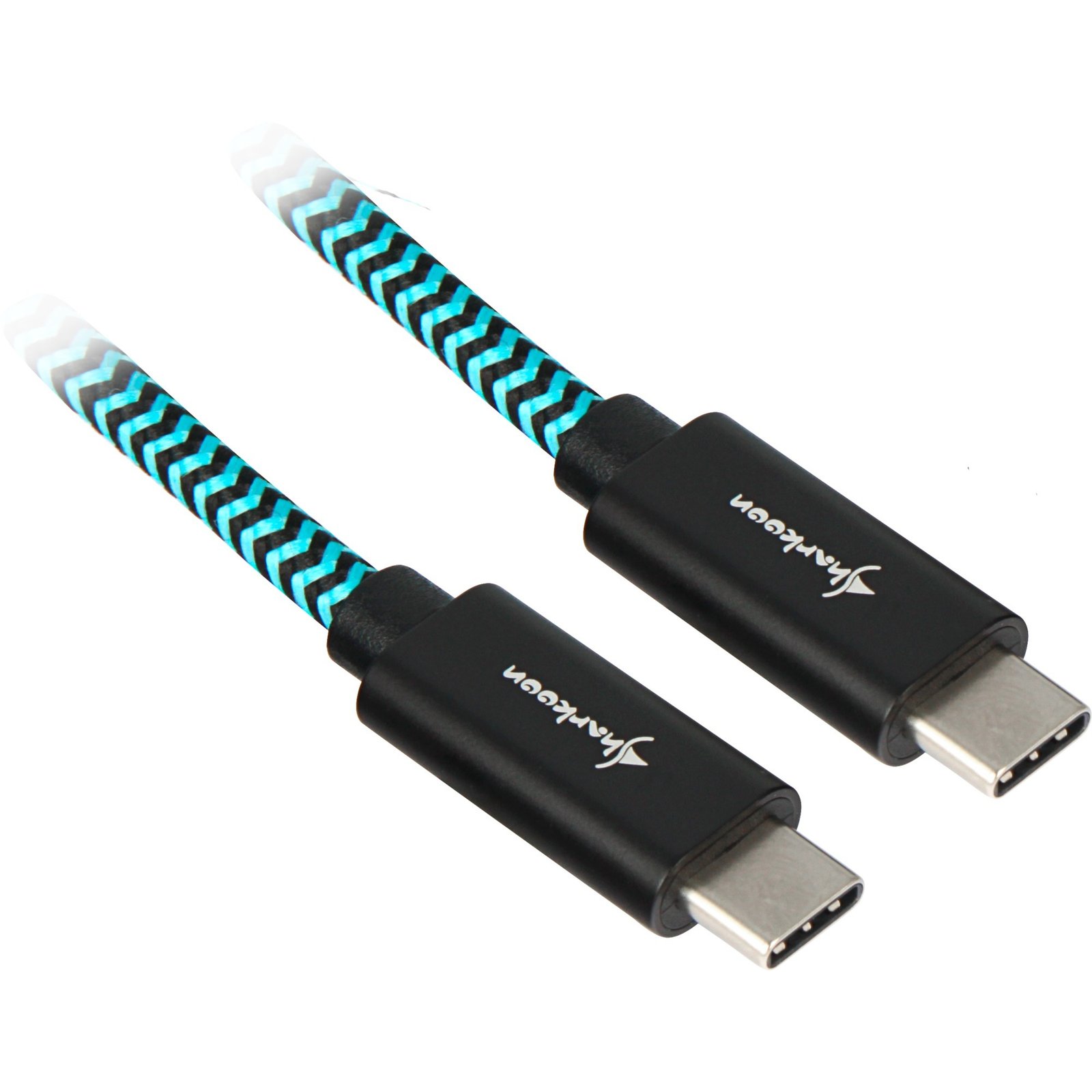 Sharkoon USB 3.2 Gen 2 Kabel Negro