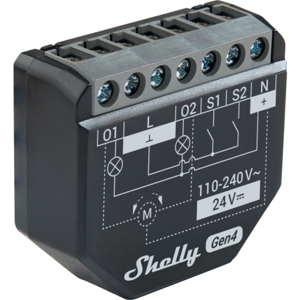 Shelly 2PM Gen4 Negro