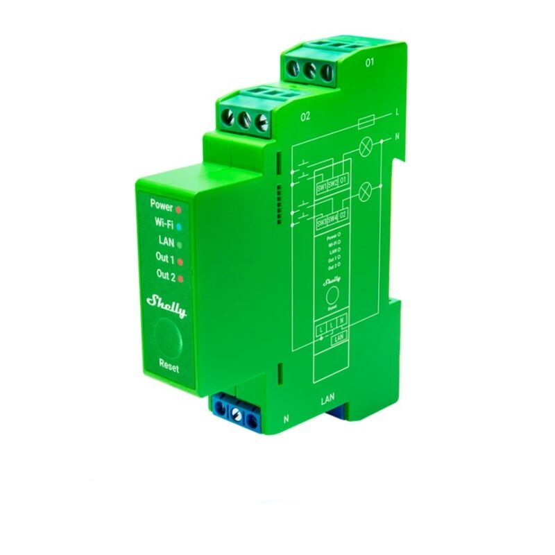 Shelly Pro Dimmer 2PM Verde