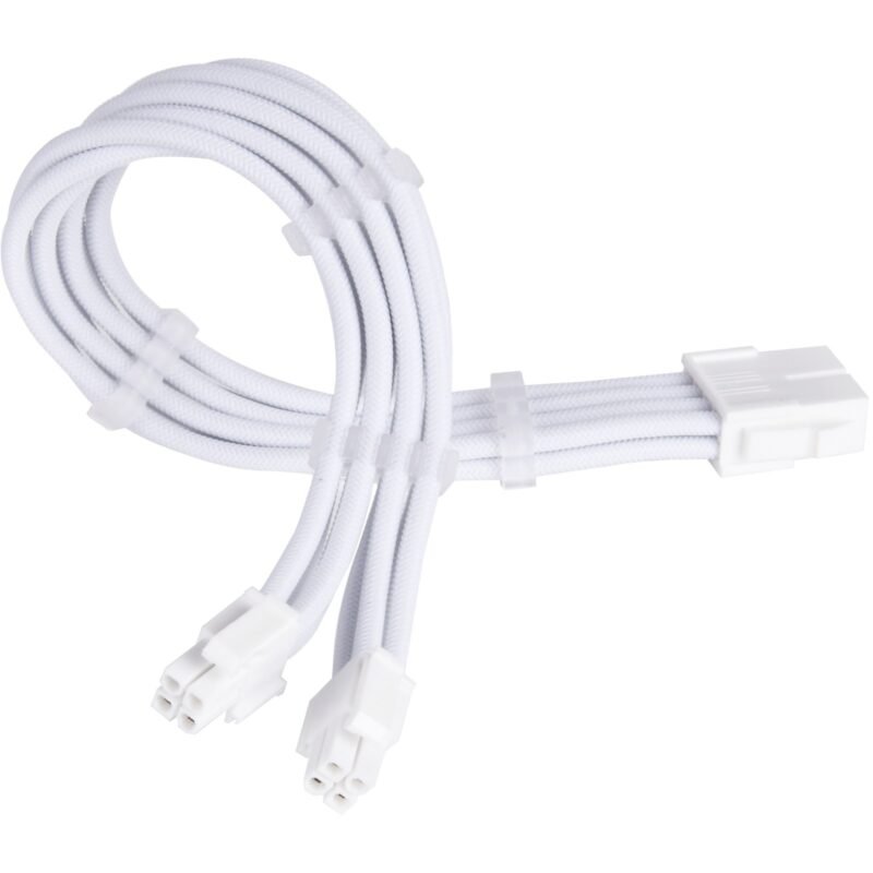 SilverStone Fuente de alimentación-Verlängerungskabel SST-PP07E-EPS8W-V2 Blanco