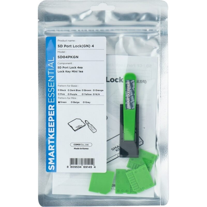 SMARTKEEPER ESSENTIAL Micro SD Port Lock (MSD04) + Lock Key Mini (U04)