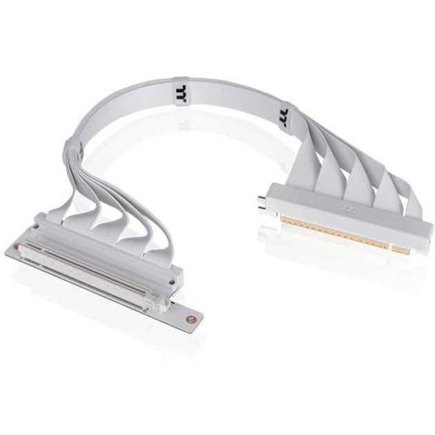 Thermaltake PCI-E 4.0 Dual 90° Riser Cable Blanco