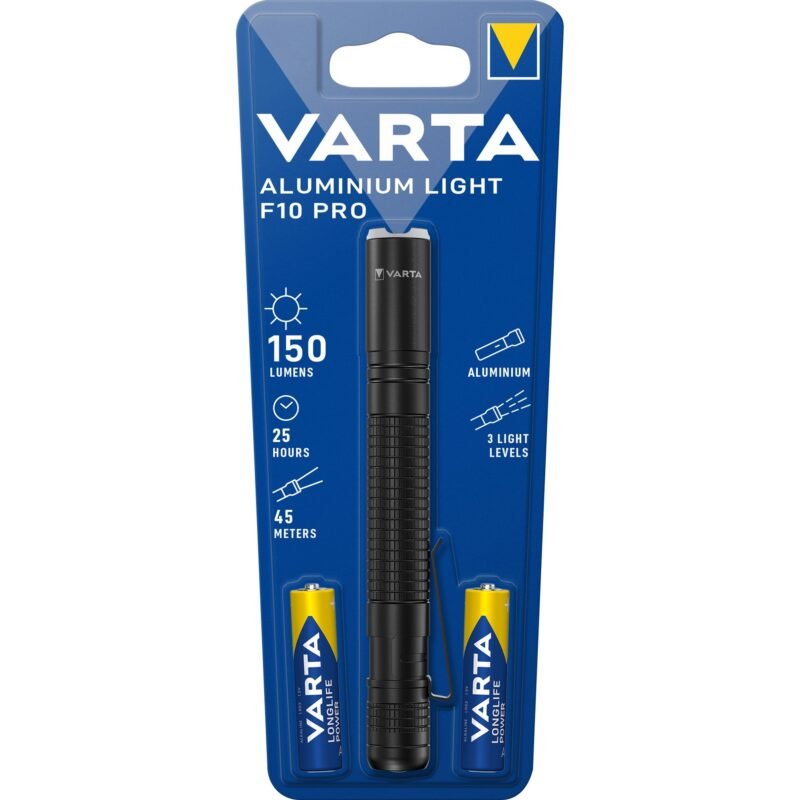 VARTA Aluminium Light F10 Pro Negro