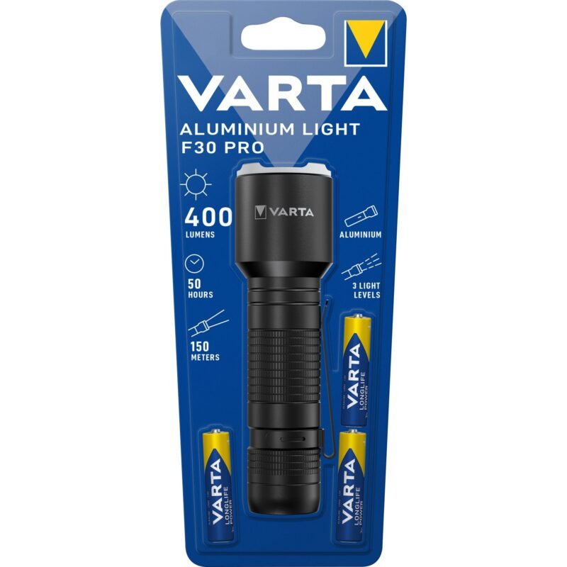 VARTA Aluminium Light F30 Pro Negro