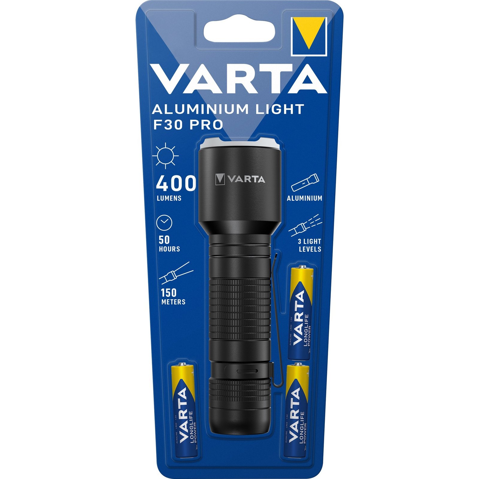VARTA Aluminium Light F30 Pro Negro