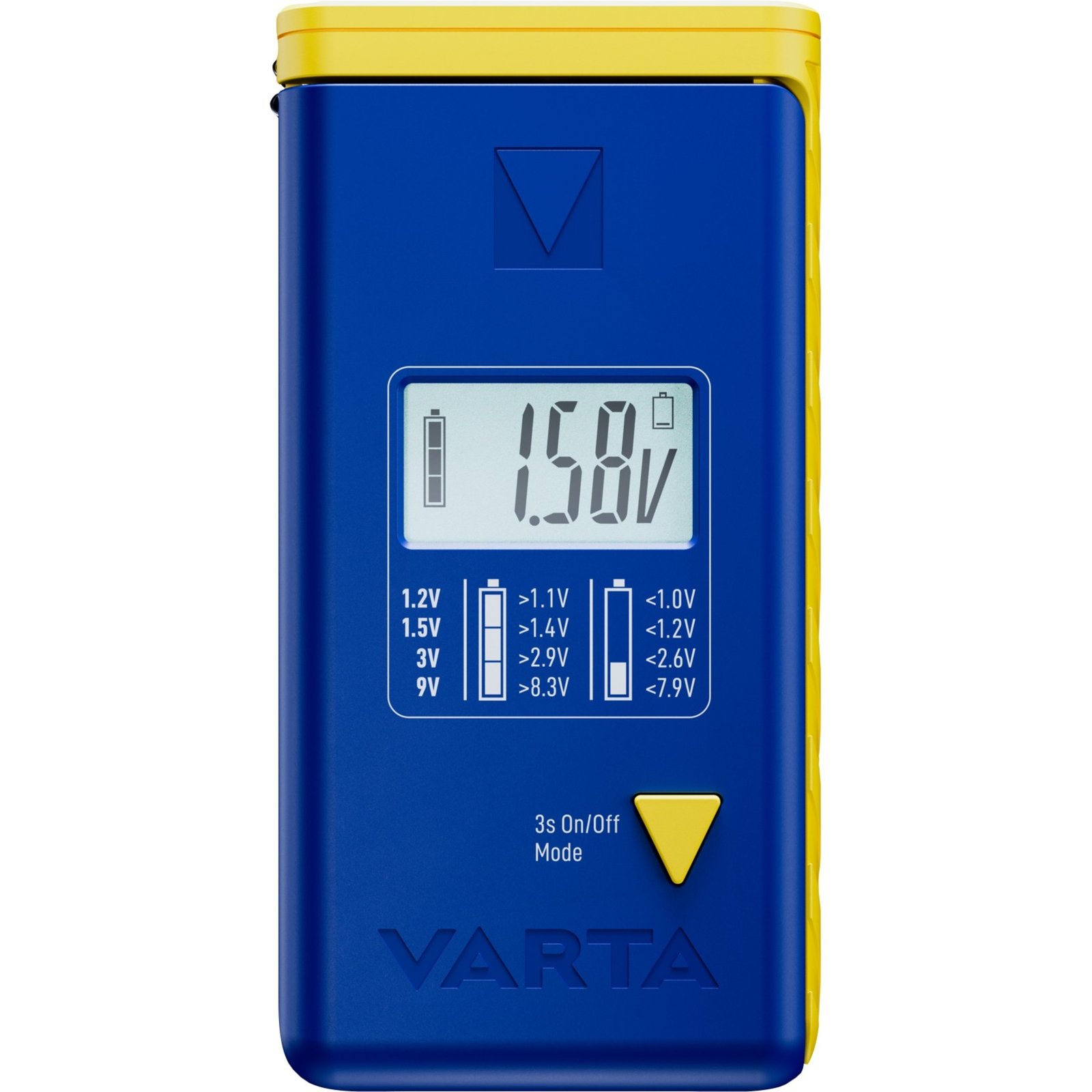 VARTA Digitaler LCD Batterietester AA / AAA / C / D / E Azul