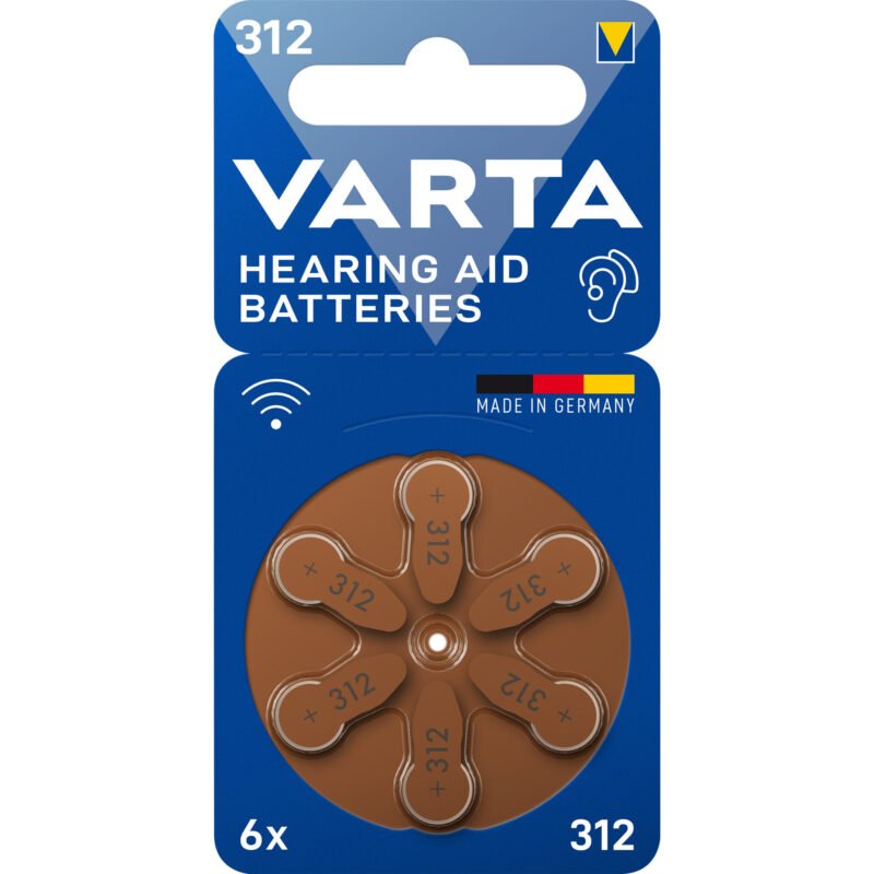 VARTA Hörgerätebatterie Hearing Aid Zinc Air 312