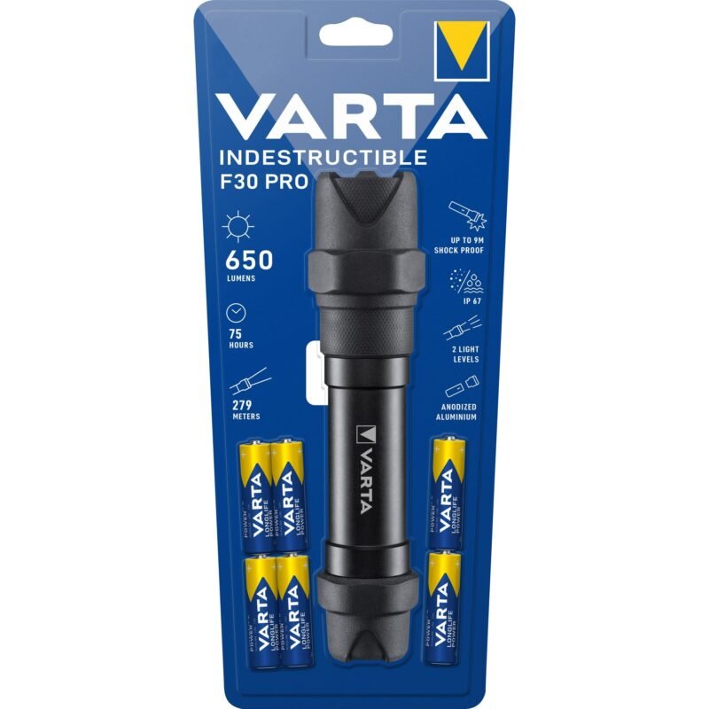 VARTA Indestructible F30 Pro Negro