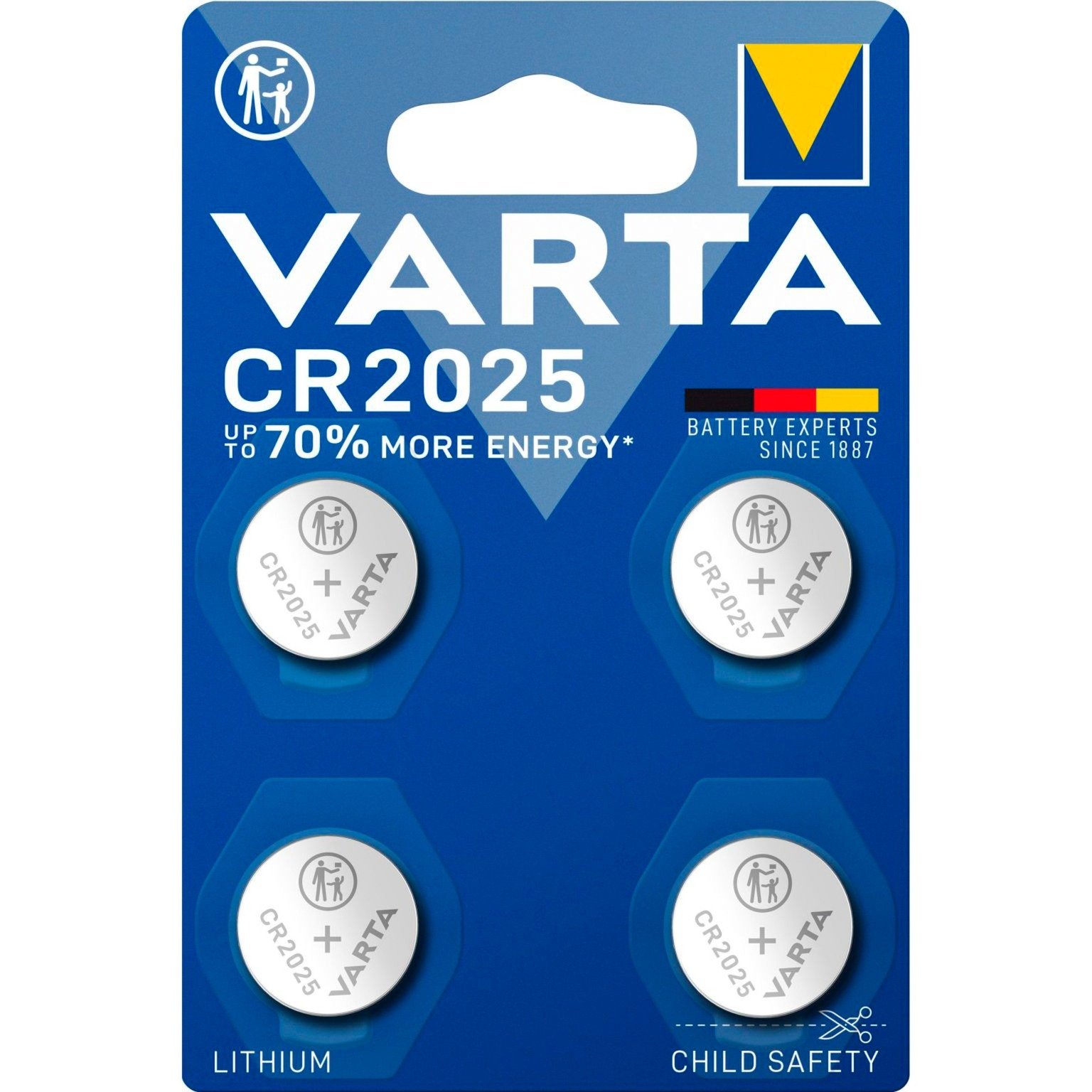 VARTA Lithium Coin Knopfzelle CR2025