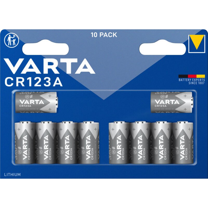 VARTA Lithium Cylindrical Batterie CR123A 3V
