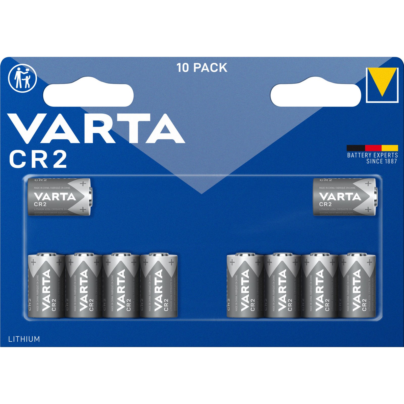 VARTA Lithium Cylindrical Batterie CR2 3V