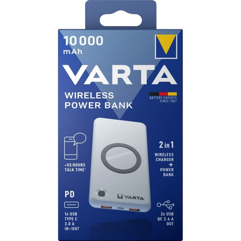 VARTA Wireless Powerbank 10.000 Blanco