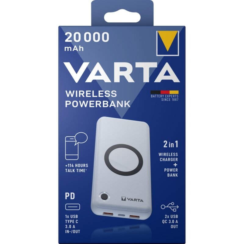 VARTA Wireless Powerbank 20.000 Blanco