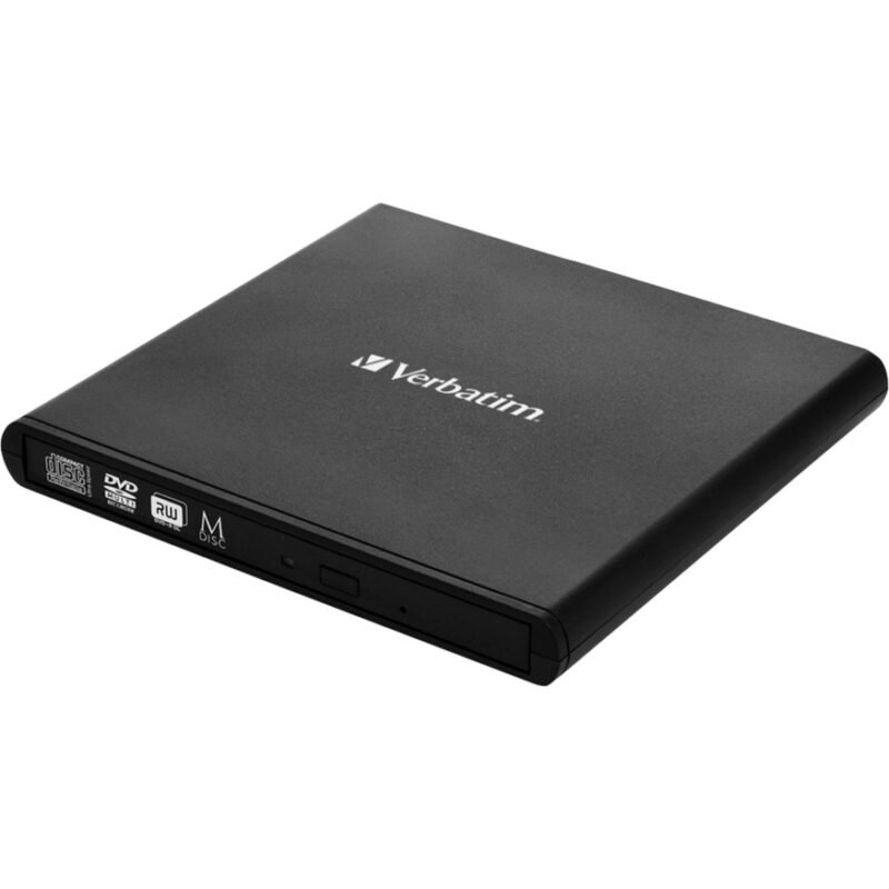 Verbatim External Slimline CD/DVD Writer Negro