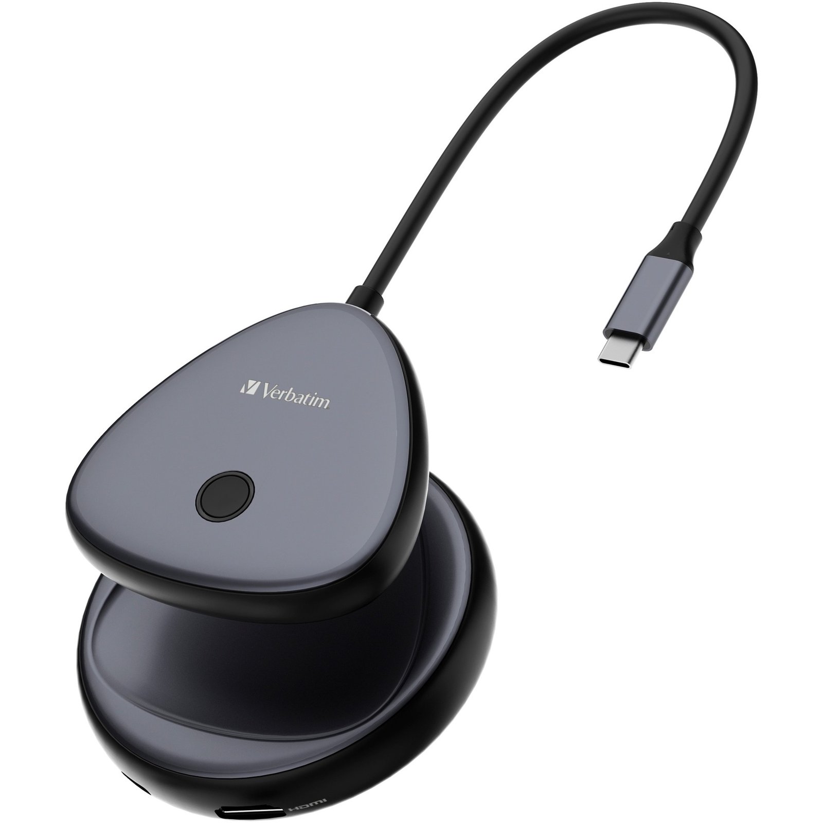 Verbatim Share My Screen USB-Wireless Adapter 4K con Hub WDA-01 Negro