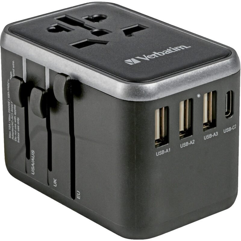 Verbatim Universal-Reiseadapter UTA-04 Negro