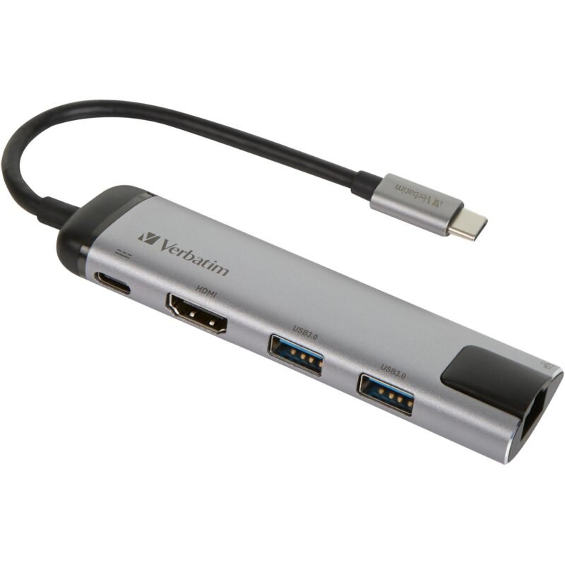 Verbatim USB 3.2 Gen 1 Multiport-Hub Plata