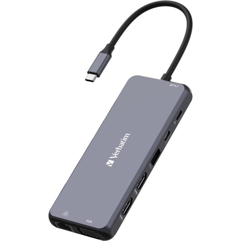 Verbatim USB-C Pro Multiport-Hub CMH-14 Gris