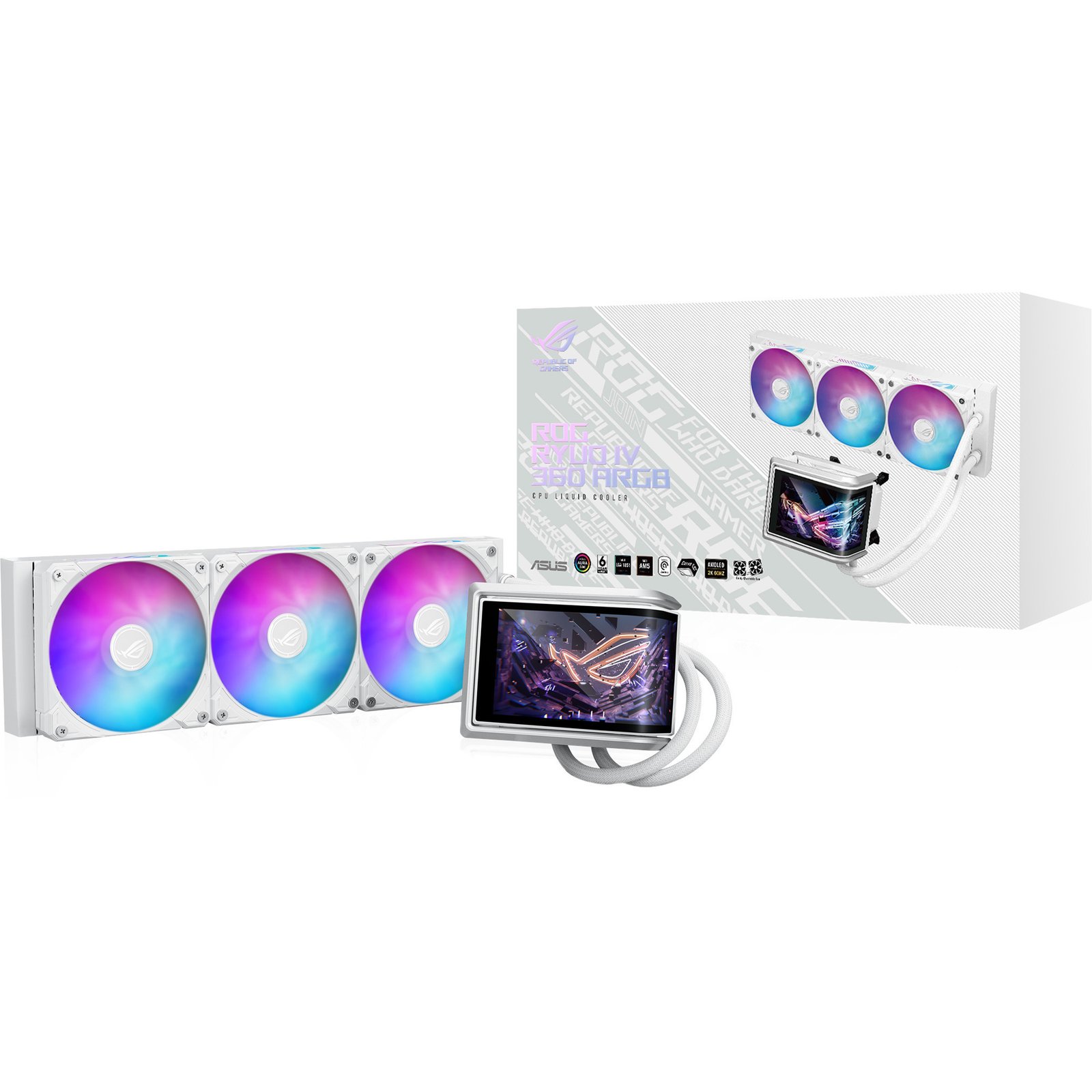 ASUS ROG RYUO IV 360 ARGB WHT Blanco