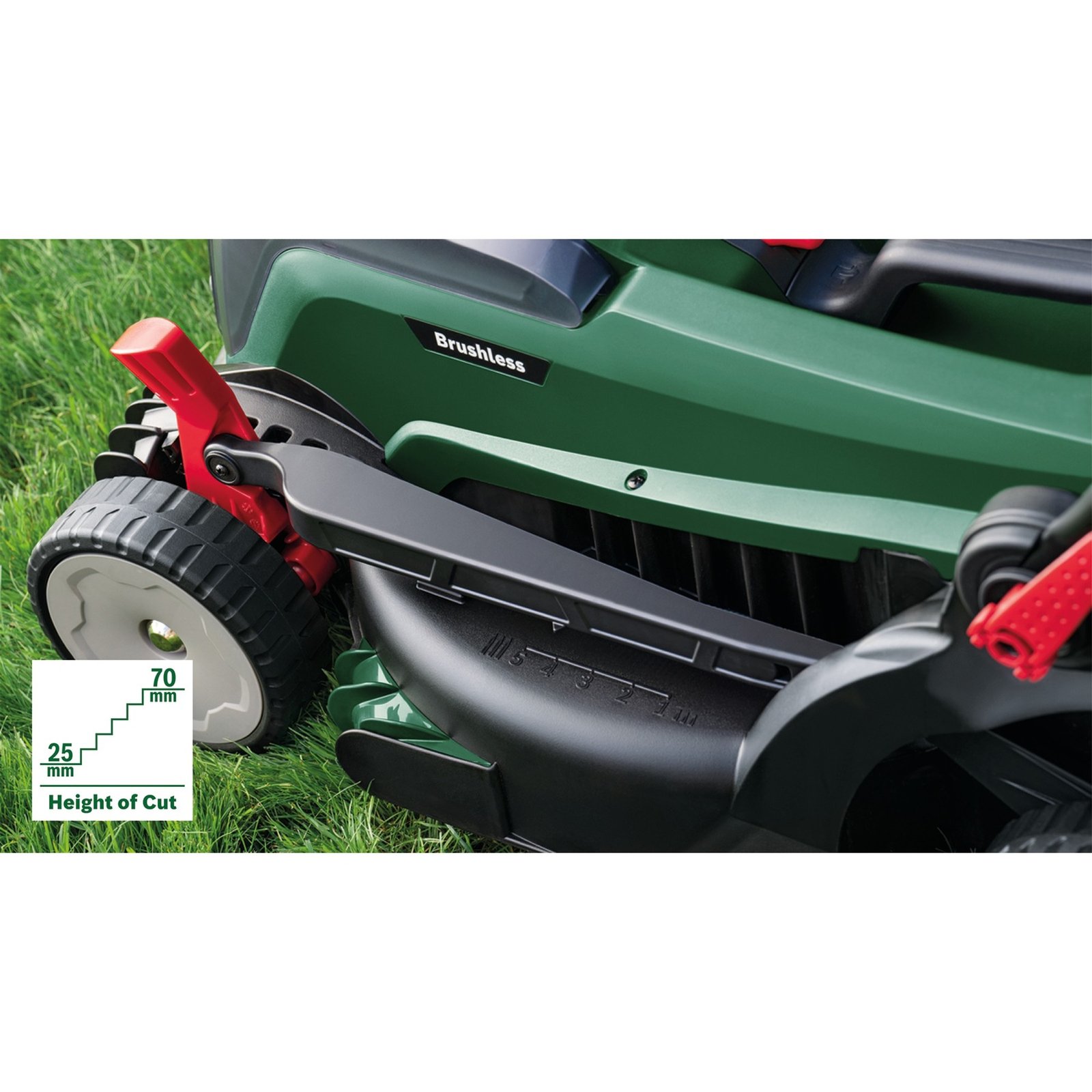 Bosch Akku-Rasenmäher UniversalRotak 2x18V-37-550 Verde - Imagen 4