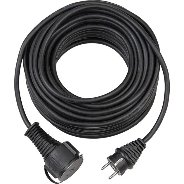 Brennenstuhl Gummi-Verlängerungskabel IP44 Negro