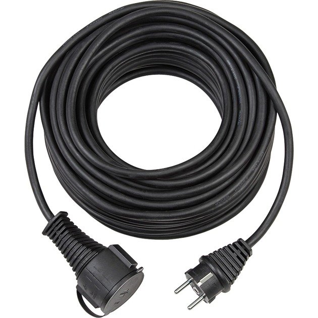 Brennenstuhl Gummi-Verlängerungskabel IP44 Negro