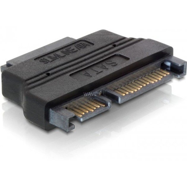 DeLOCK adaptador SATA 22pin - Slim SATA 13pin Negro