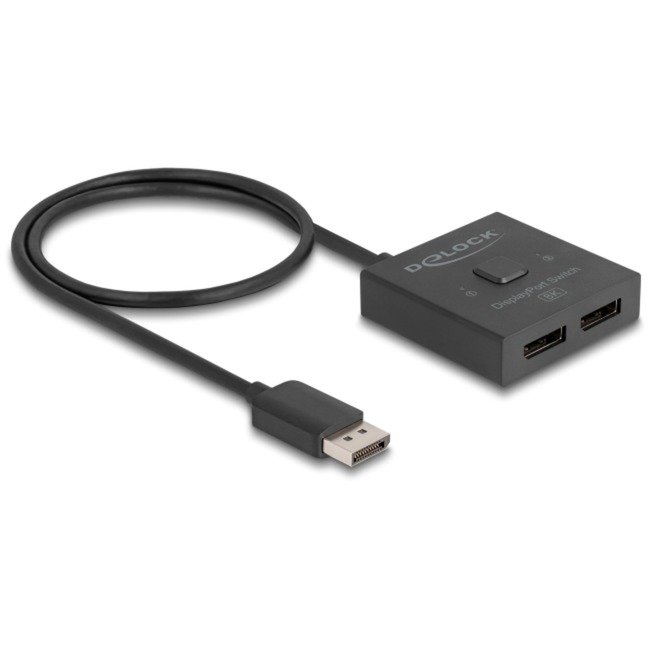DeLOCK DisplayPort Switch 2 > 1 bidirektional 8K Negro