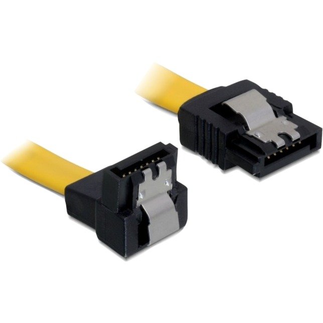 DeLOCK SATA cable gerade > gewinkelt Amarillo