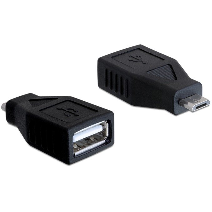 DeLOCK USB 2.0 adaptador Negro