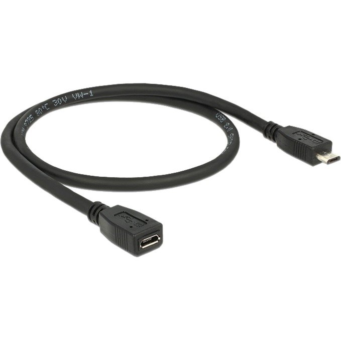 DeLOCK USB 2.0 Verlängerungskabel Negro