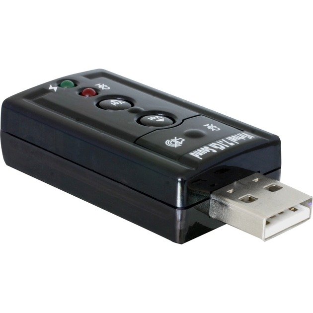 DeLOCK USB Sound adaptador 7.1 (61645) Negro