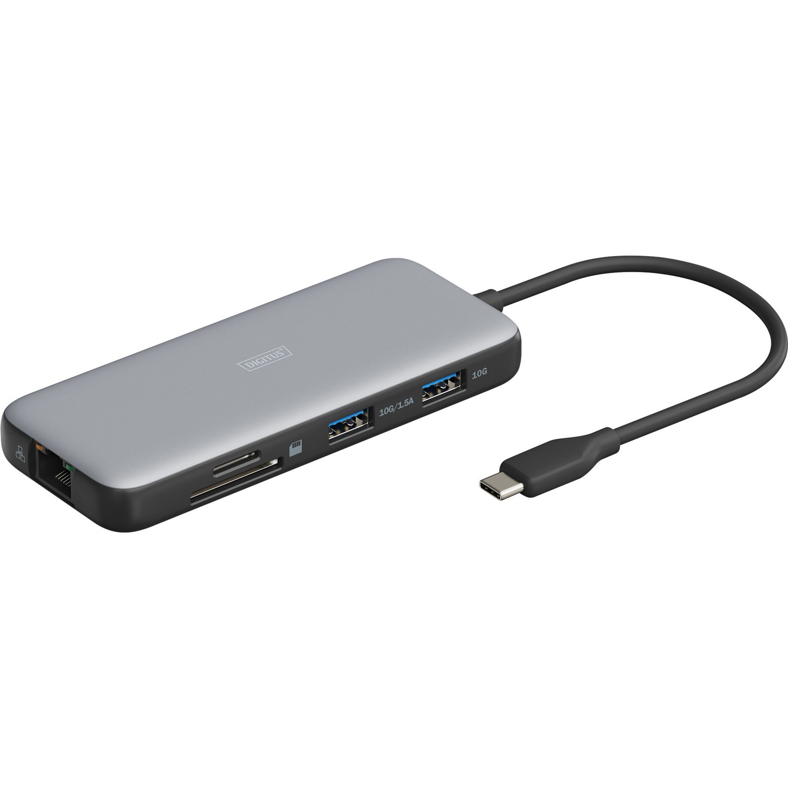 Digitus 8 Port USB-C Docking Station Gris