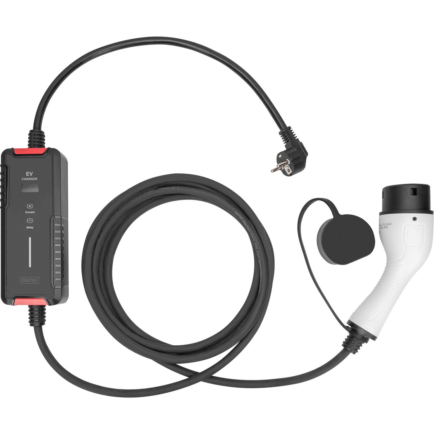 Digitus EV cargador para Haushaltssteckdose Negro