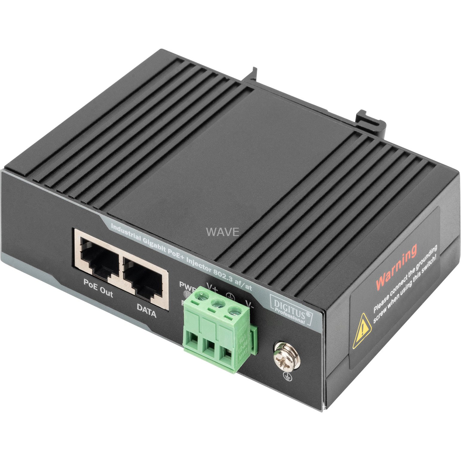 Digitus Industrieller G Ethernet PoE+ Injektor 60 W Gris