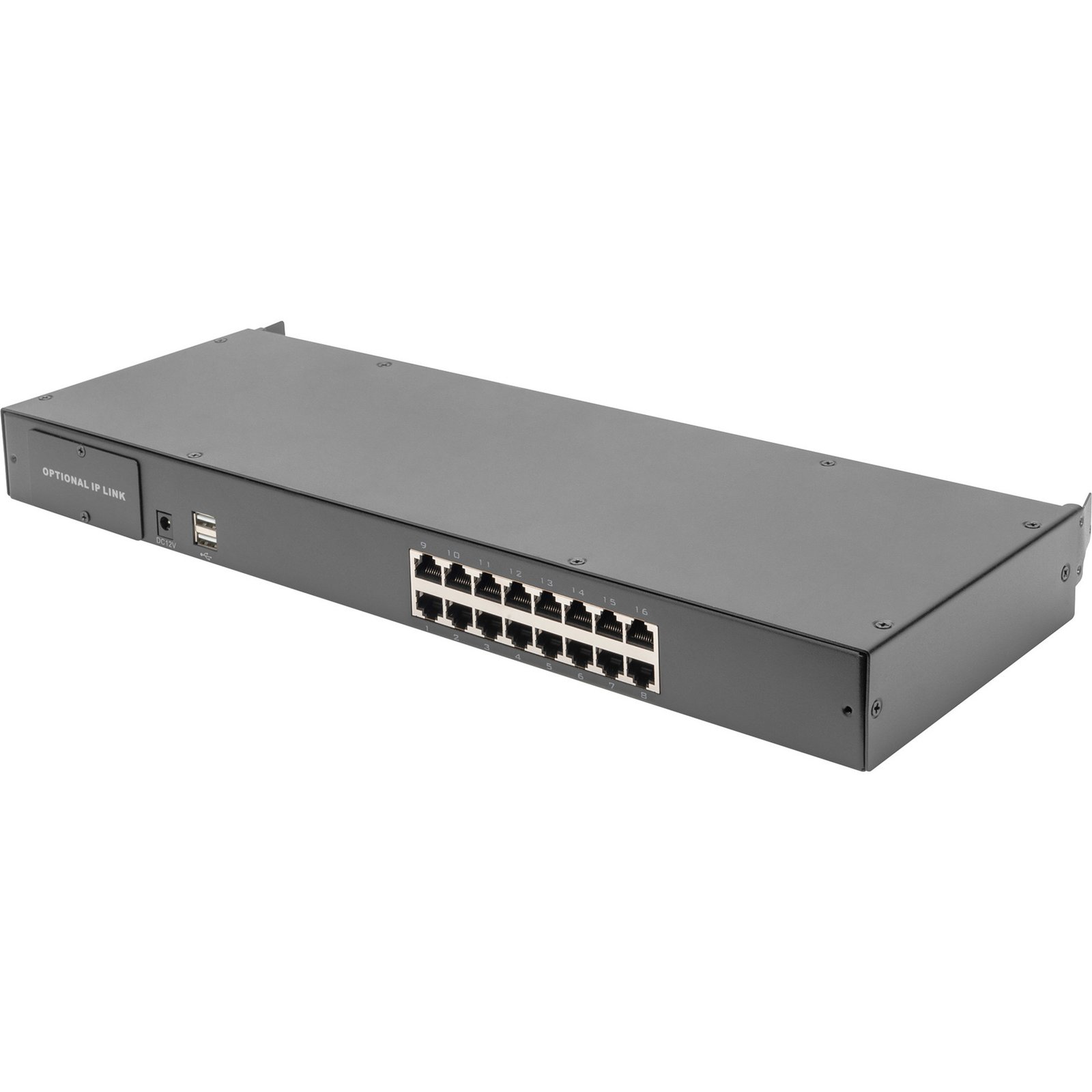 Digitus KVM Switch CAT 5 16-Port Negro