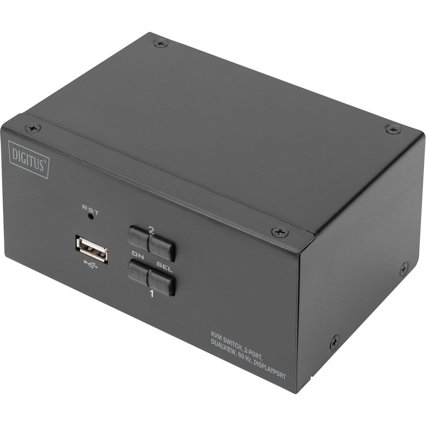 Digitus KVM-Switch DisplayPort 2x 1 Negro